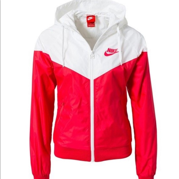 nike windbreaker jacket red